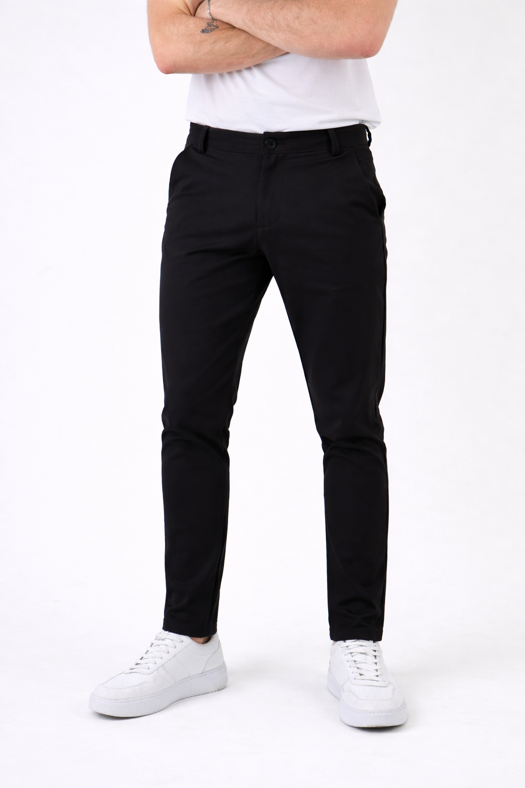 Bari | Men's Slim Fit Cotton Trousers
