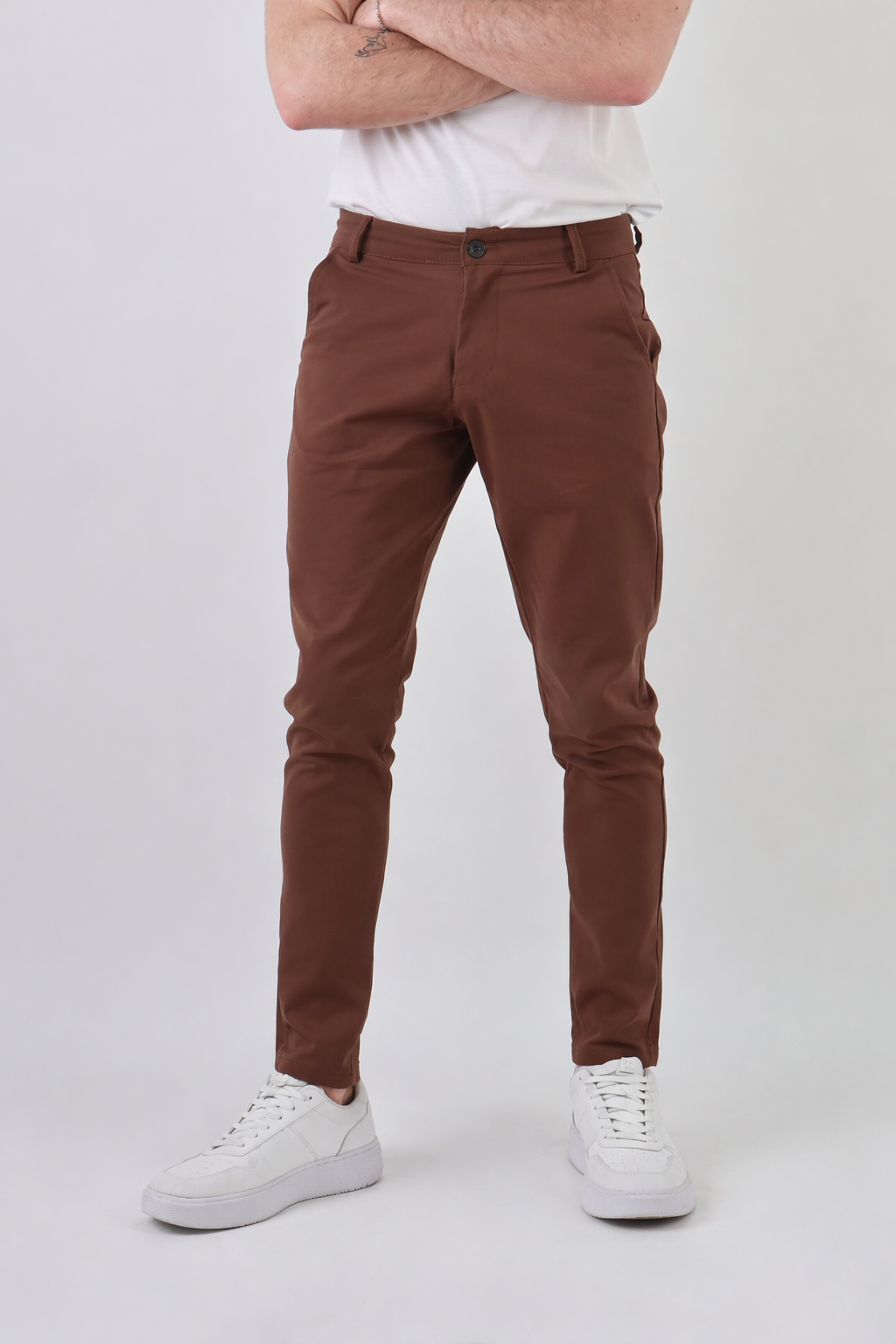 Bari | Men's Slim Fit Cotton Trousers
