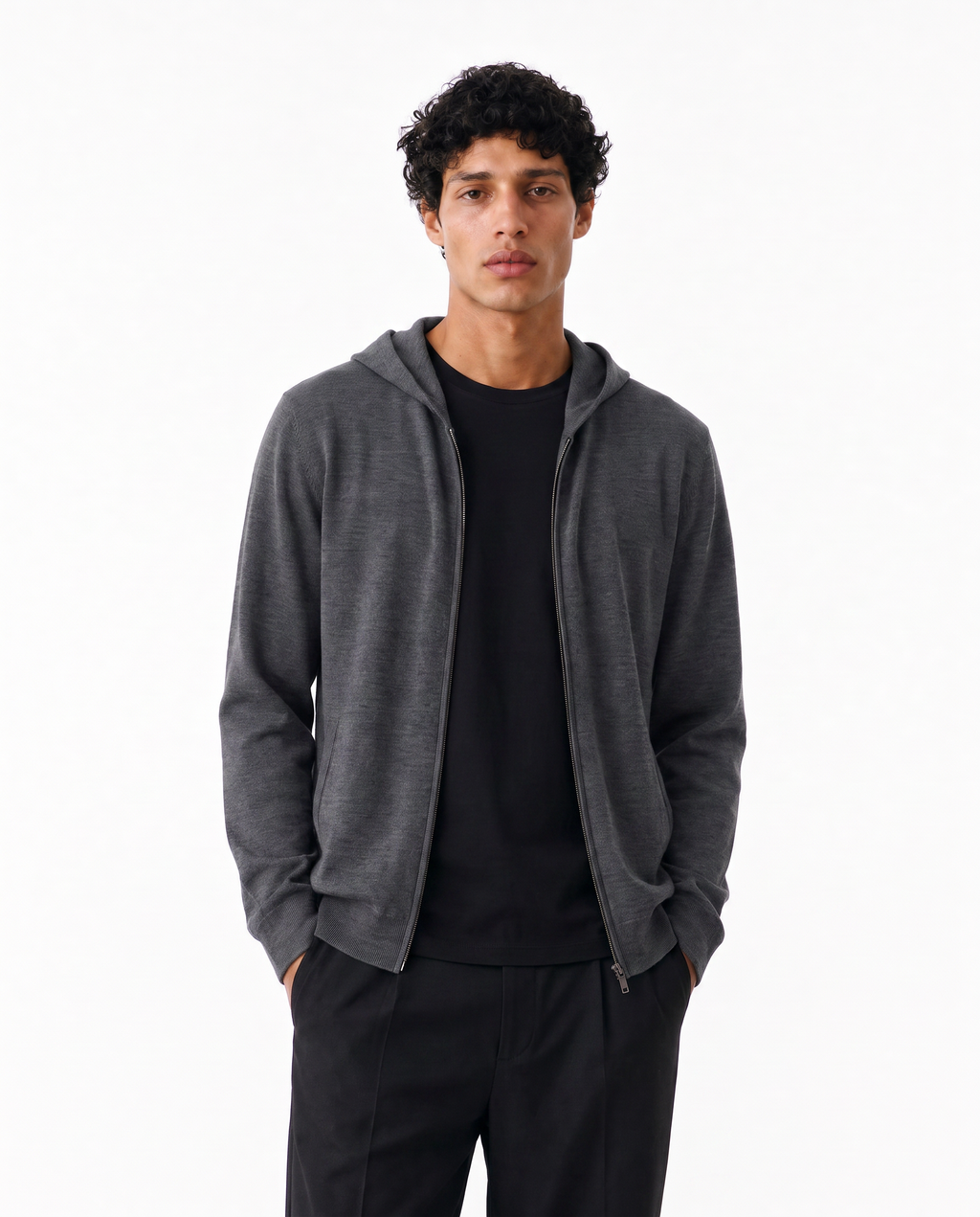 Serra Men's 100% Merino Wool Hoodie