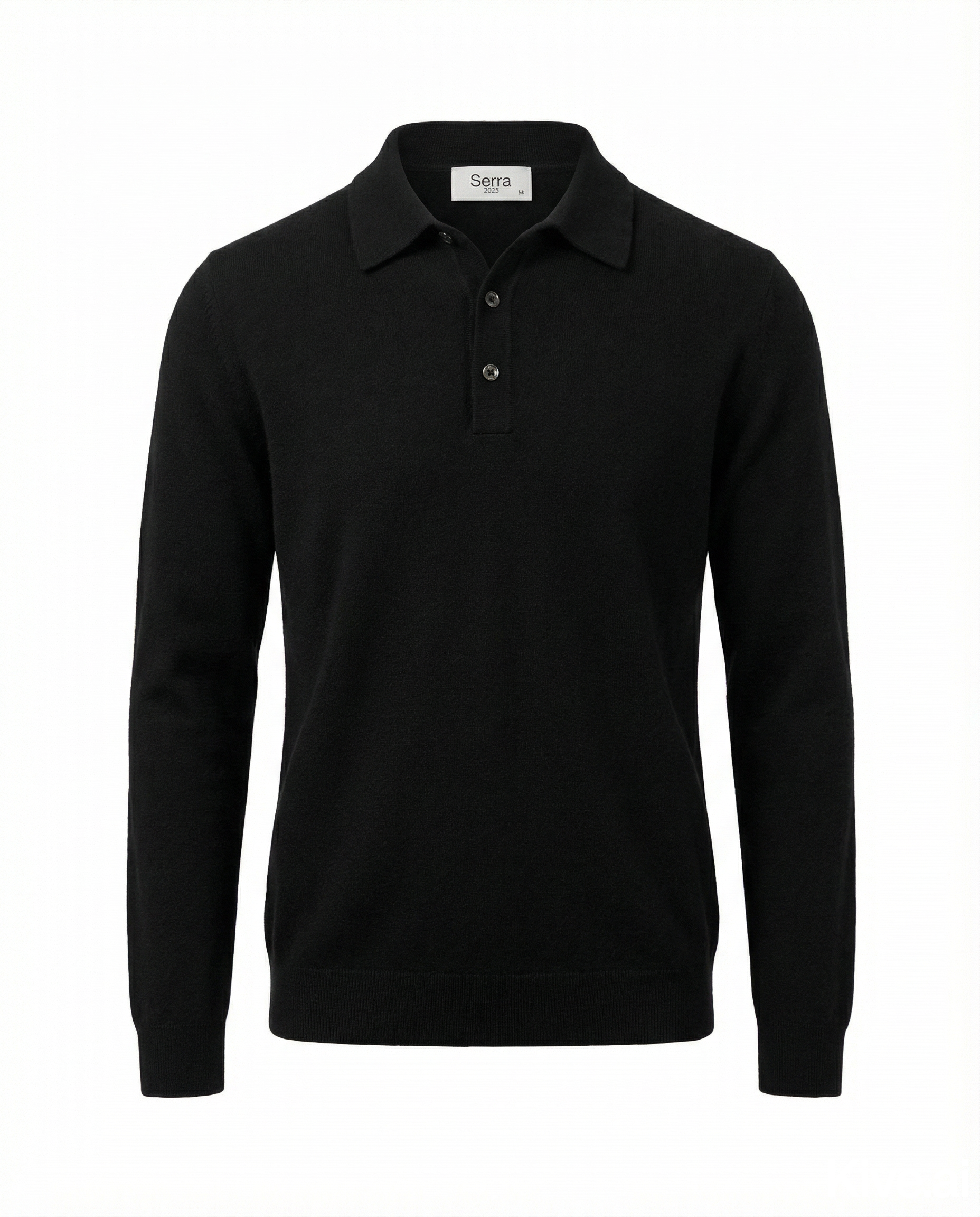 Roma | Men's 100% Cashmere Long Sleeve Polo