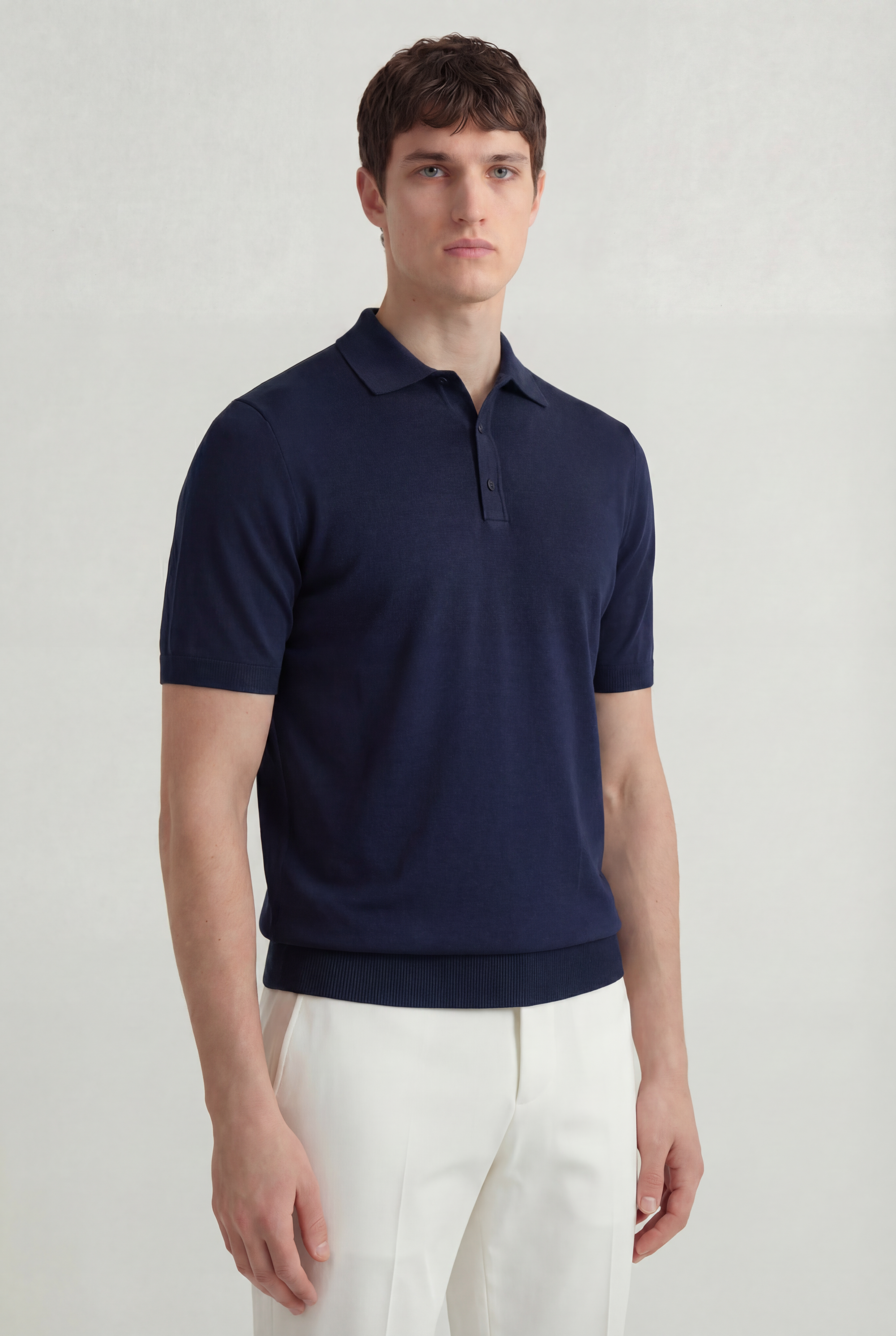 Serra 100% Merino Wool Lightweight Fine Short Sleeve Polo