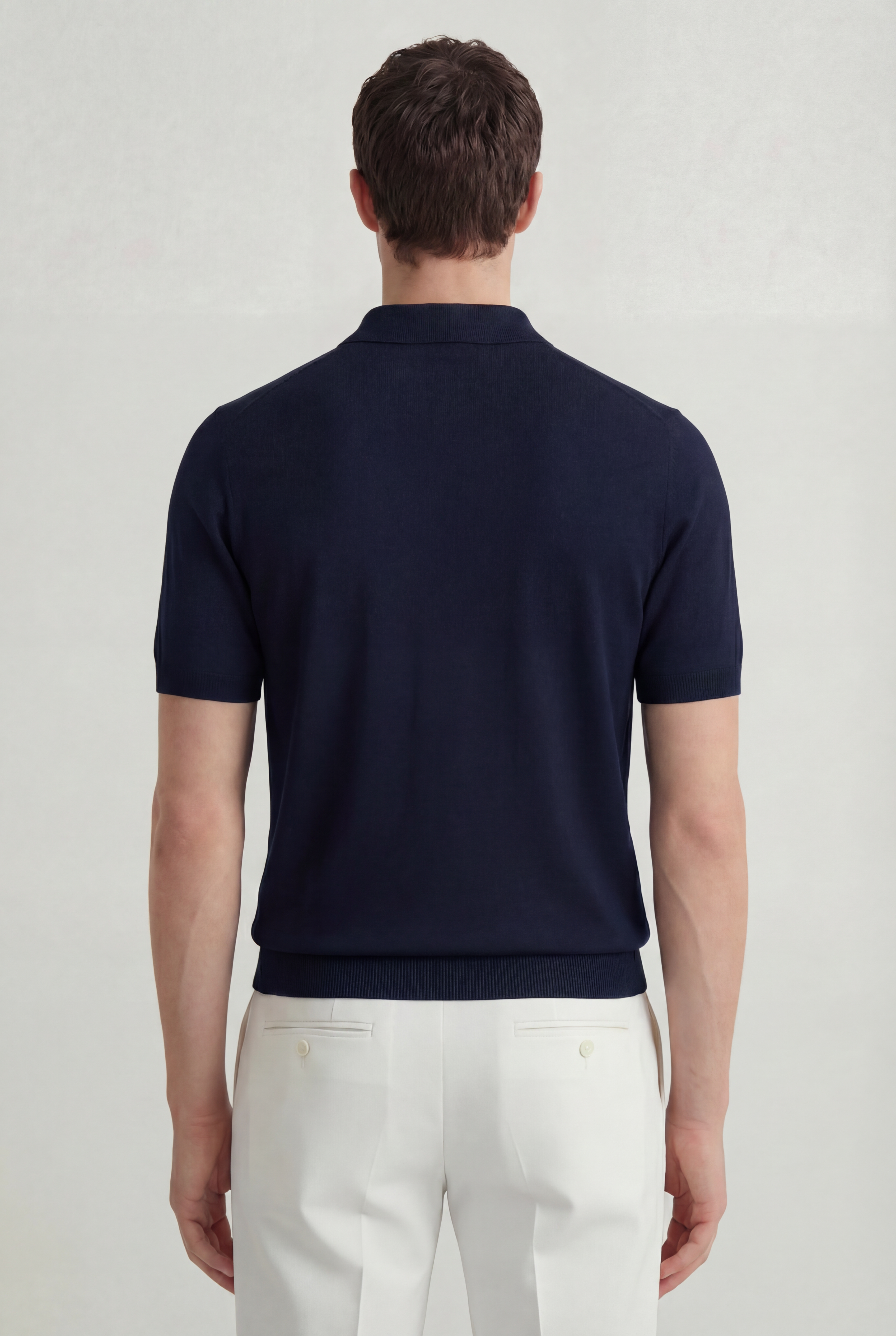 Serra 100% Merino Wool Lightweight Fine Short Sleeve Polo