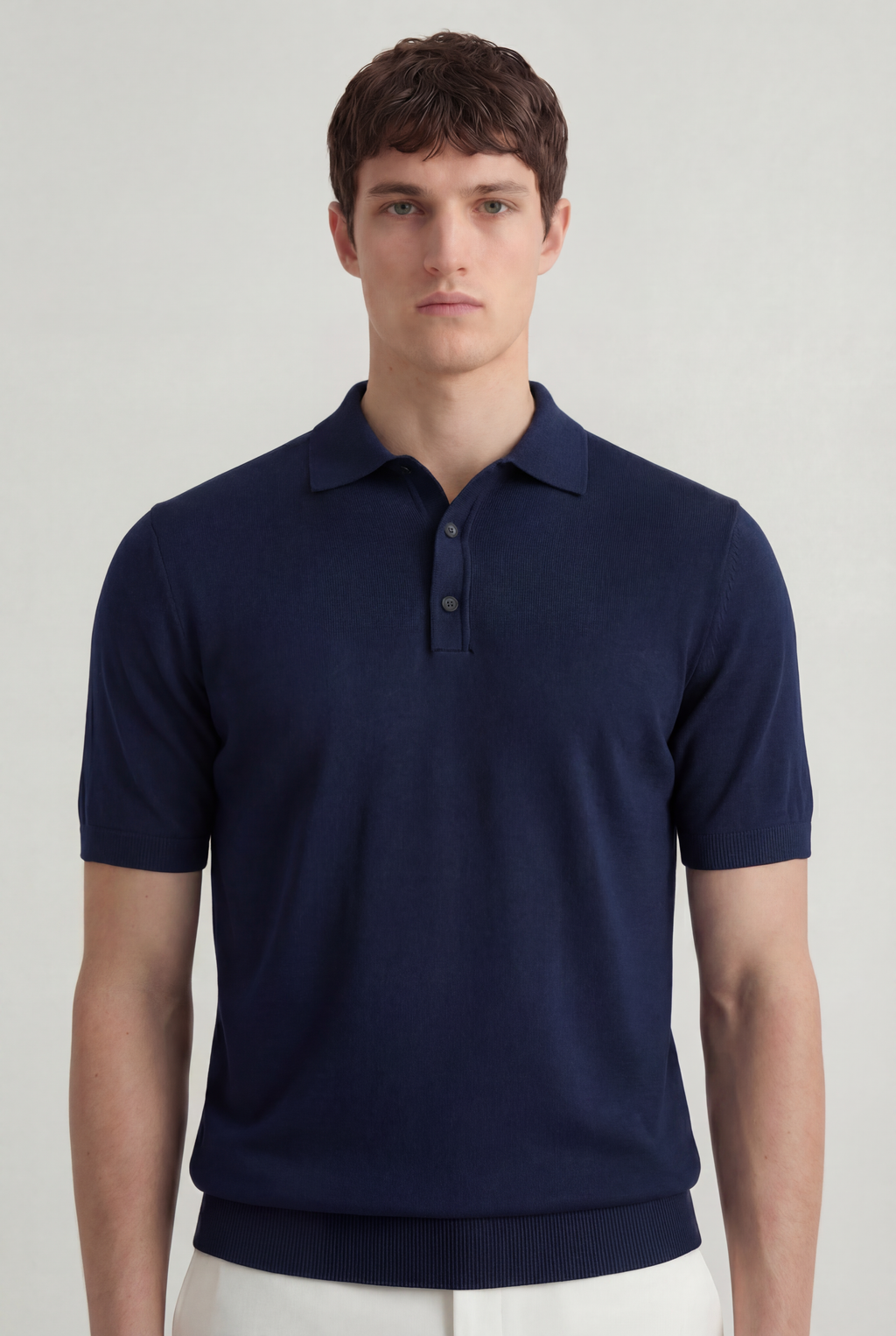 Serra 100% Merino Wool Lightweight Fine Short Sleeve Polo
