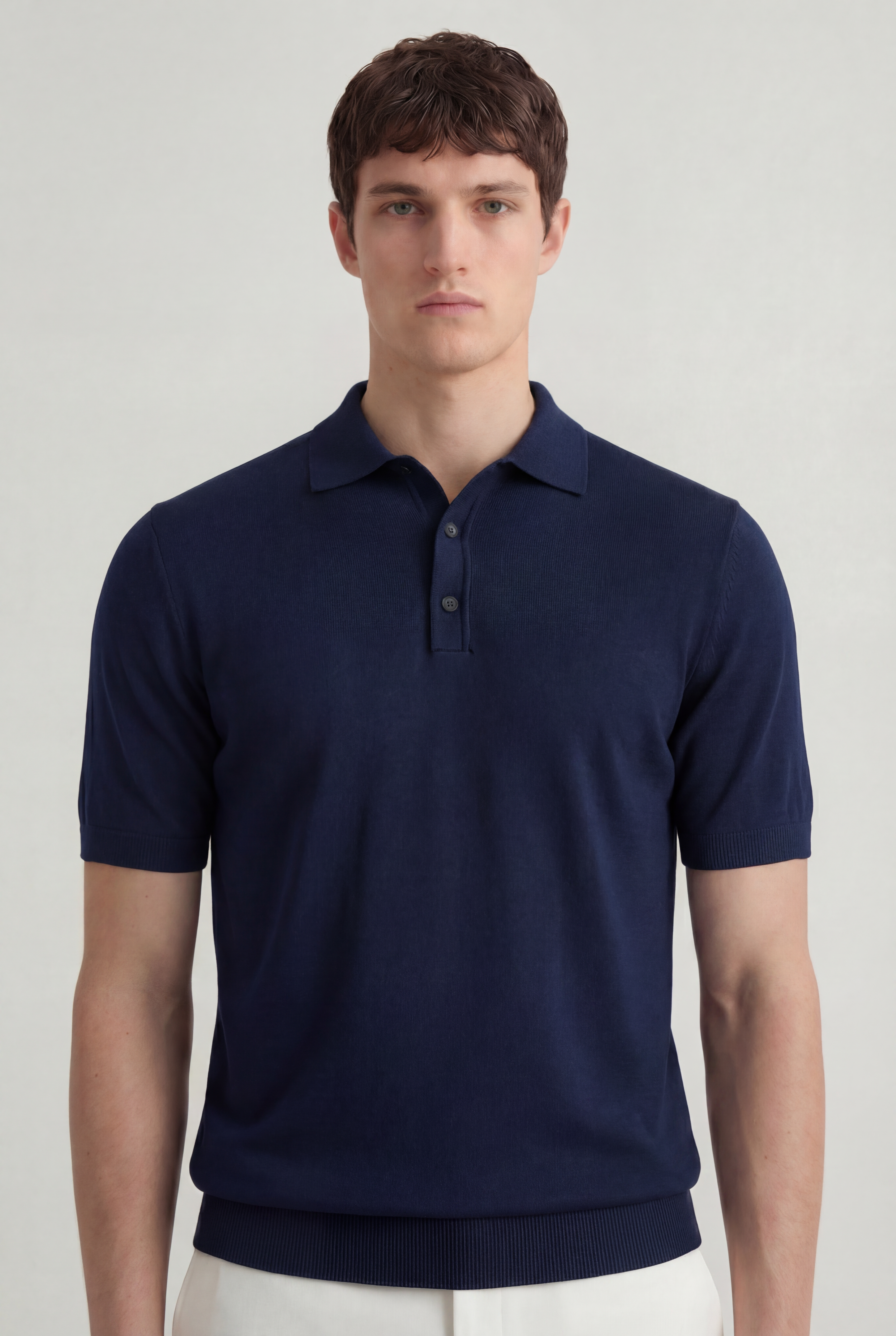 Serra 100% Merino Wool Lightweight Fine Short Sleeve Polo