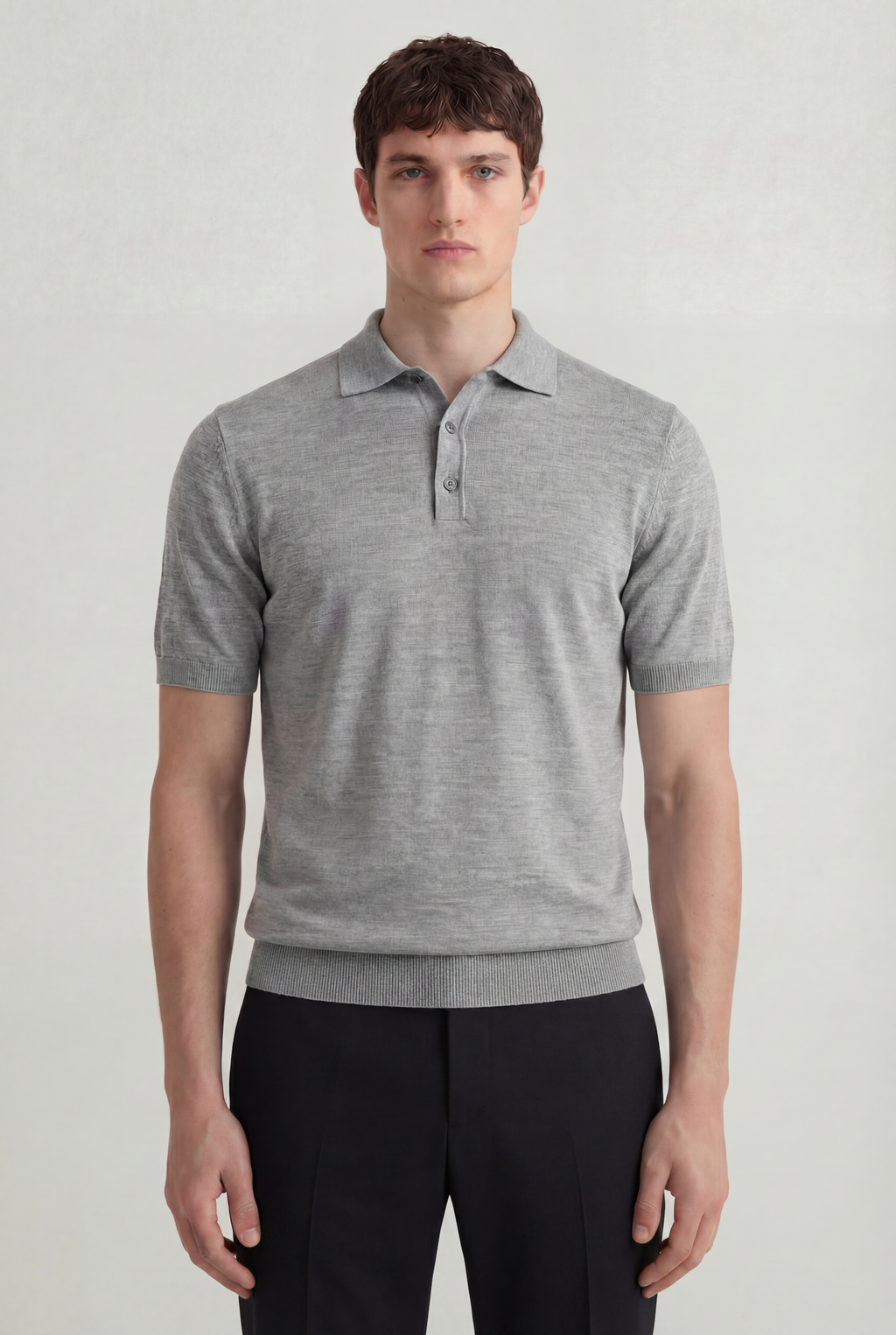 Serra 100% Merino Wool Lightweight Fine Short Sleeve Polo