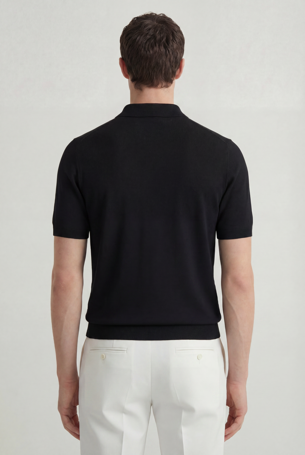Serra 100% Merino Wool Lightweight Fine Short Sleeve Polo