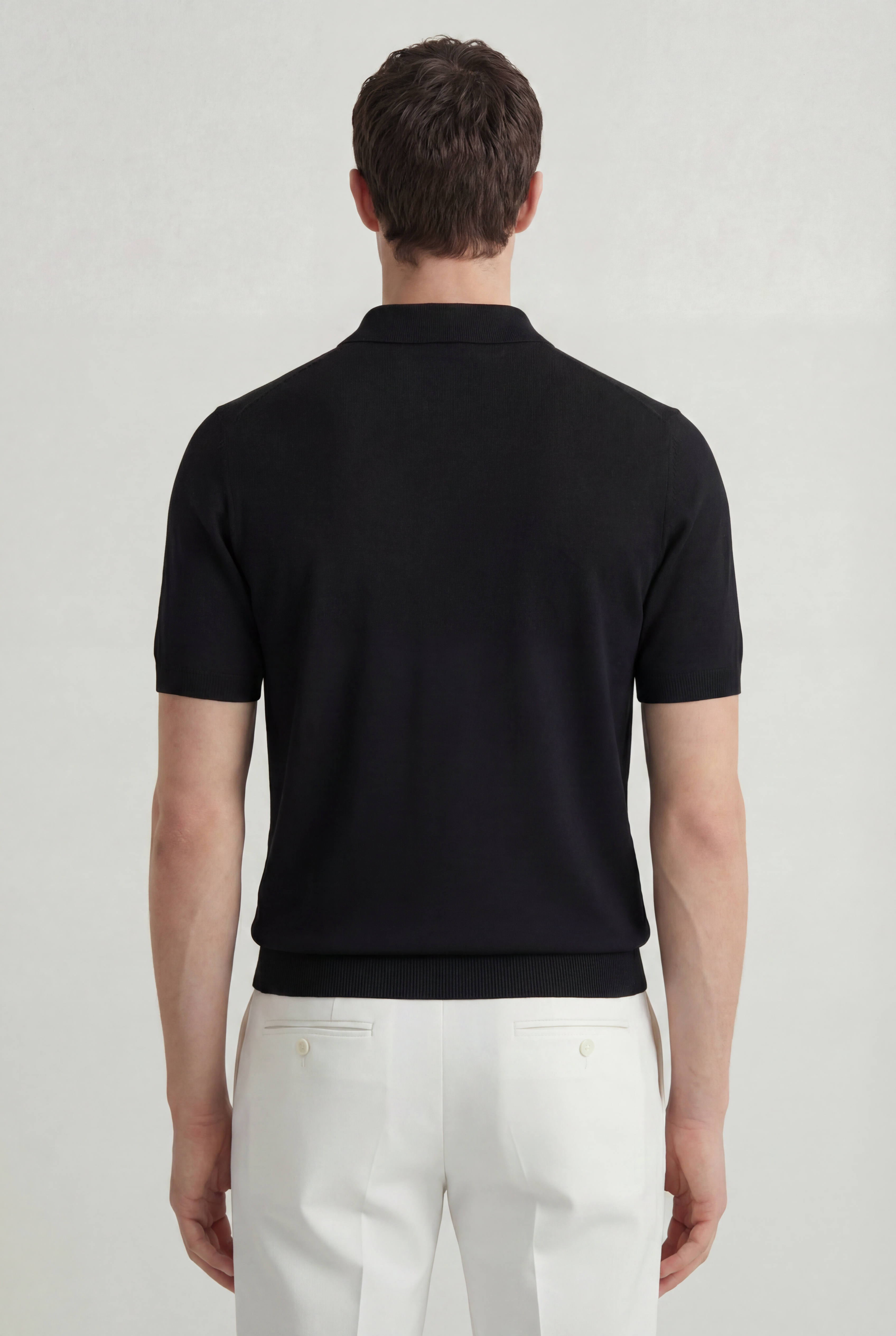 Serra 100% Merino Wool Lightweight Fine Short Sleeve Polo