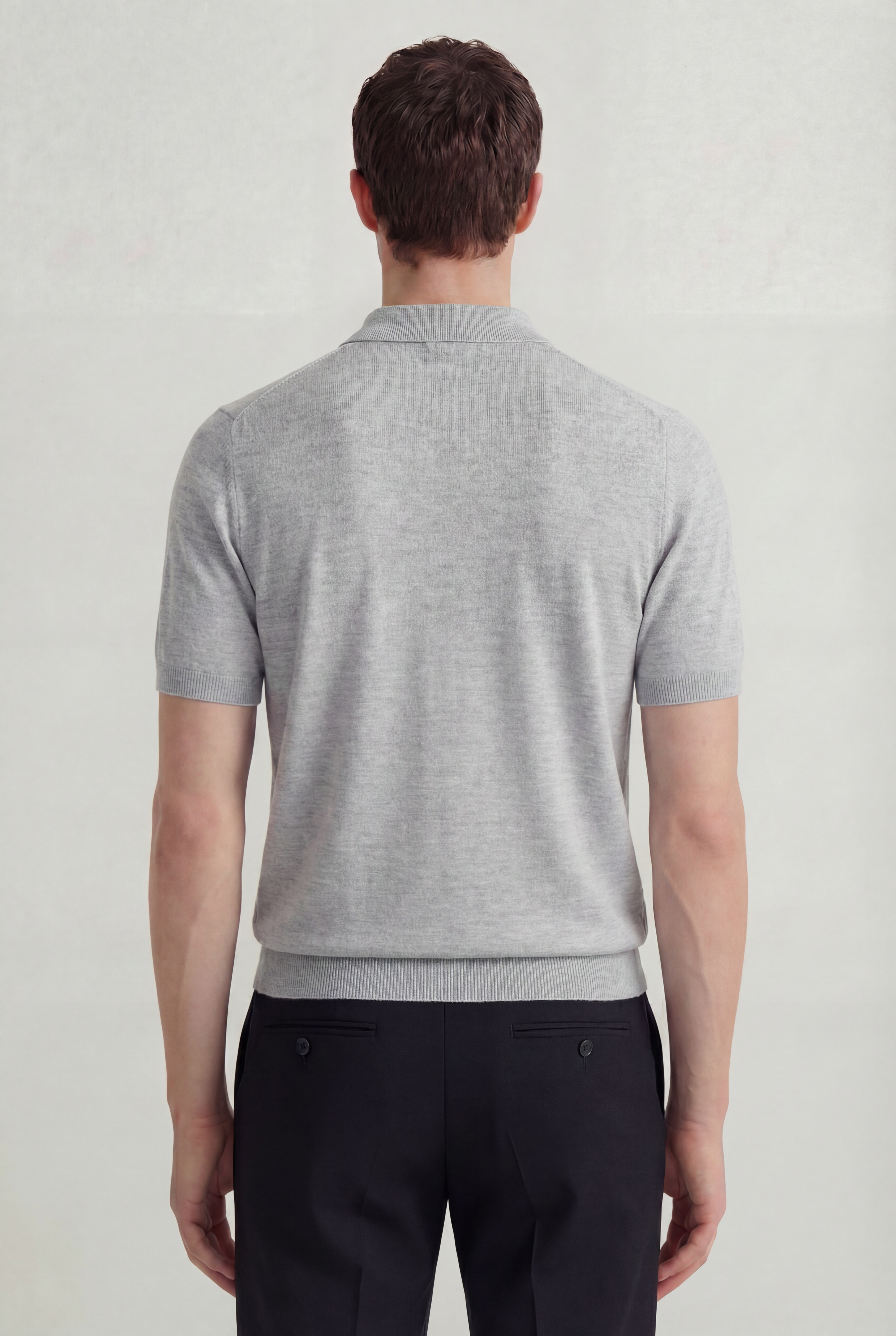 Serra 100% Merino Wool Lightweight Fine Short Sleeve Polo