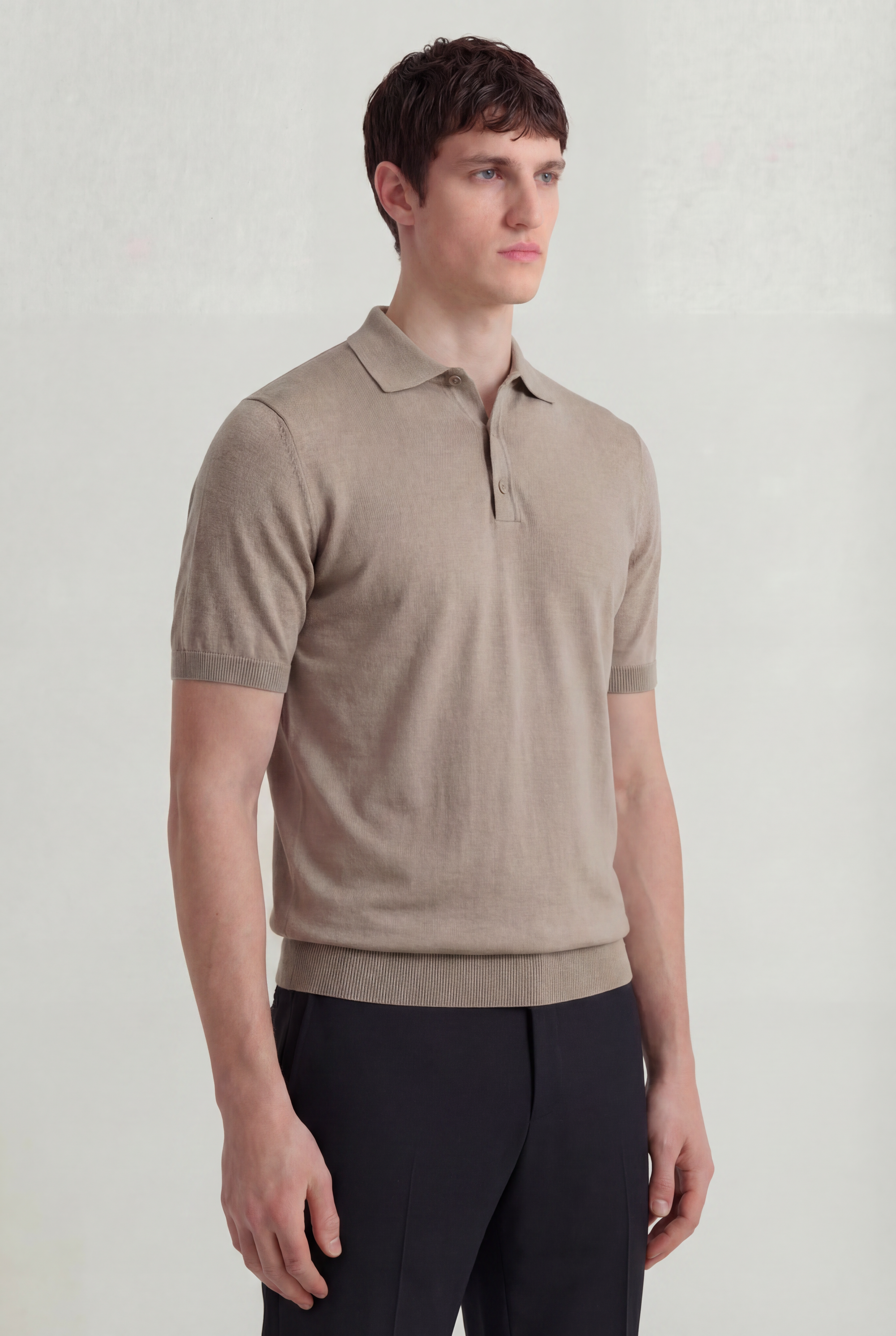 Serra 100% Merino Wool Lightweight Fine Short Sleeve Polo