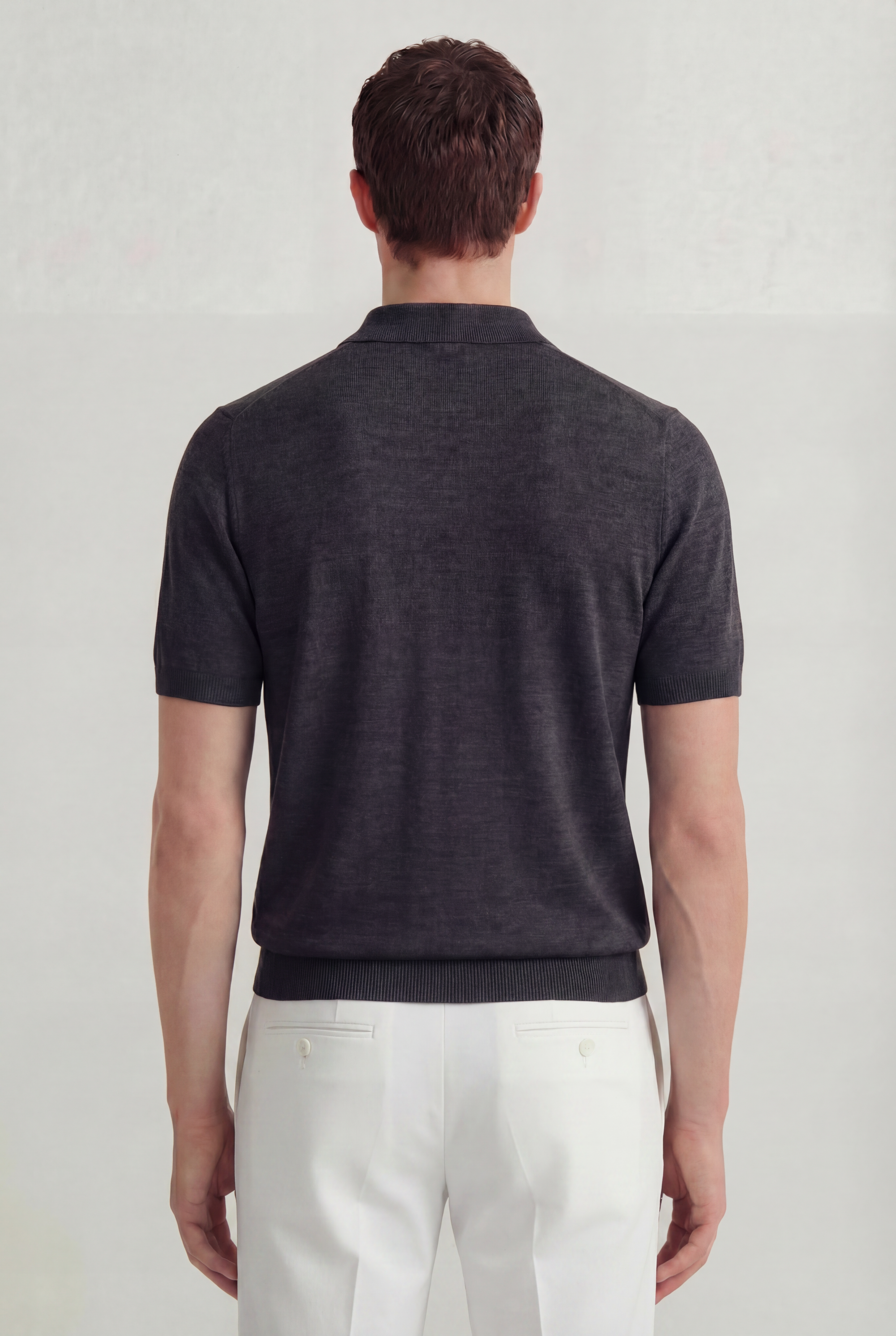 Serra 100% Merino Wool Lightweight Fine Short Sleeve Polo