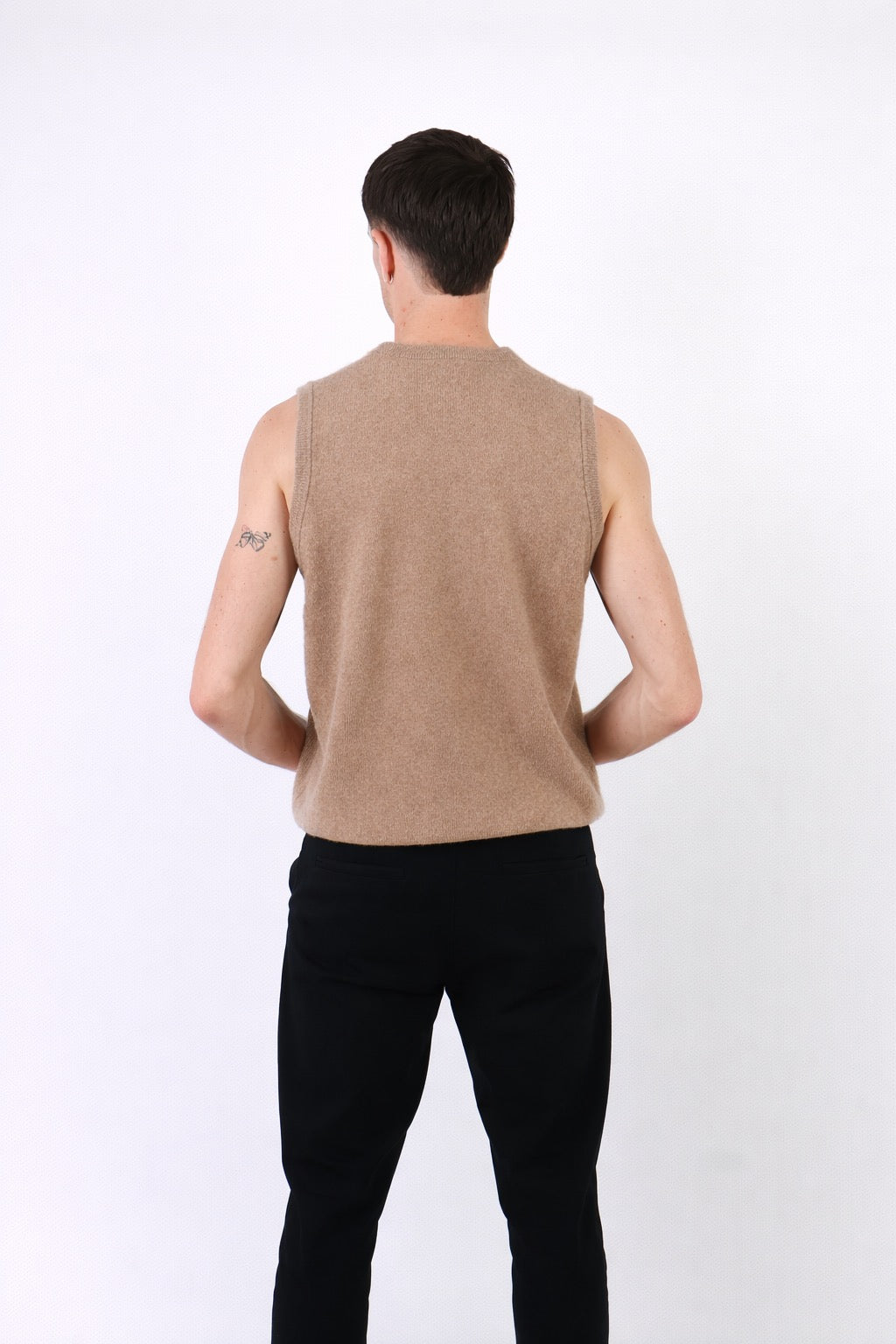 Torino | Men's Sleeveless V - Neck Vest 100% Cashmere