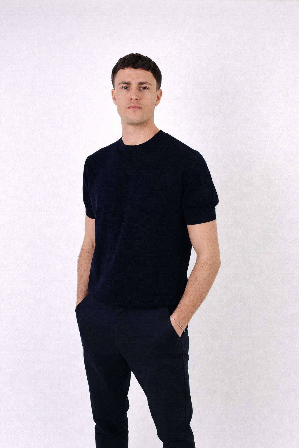 Lucca | Men's 100% Cashmere Lightweight Short Sleeve T-Shirt