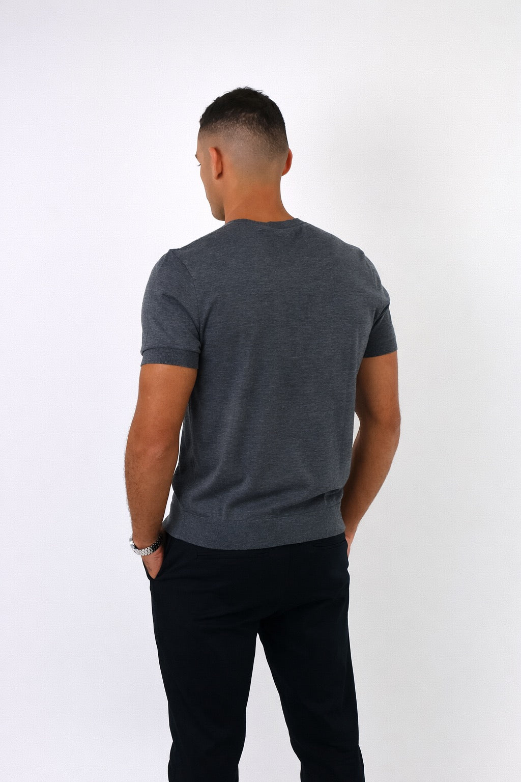 Lucca | Men's 100% Cashmere Lightweight Short Sleeve T-Shirt