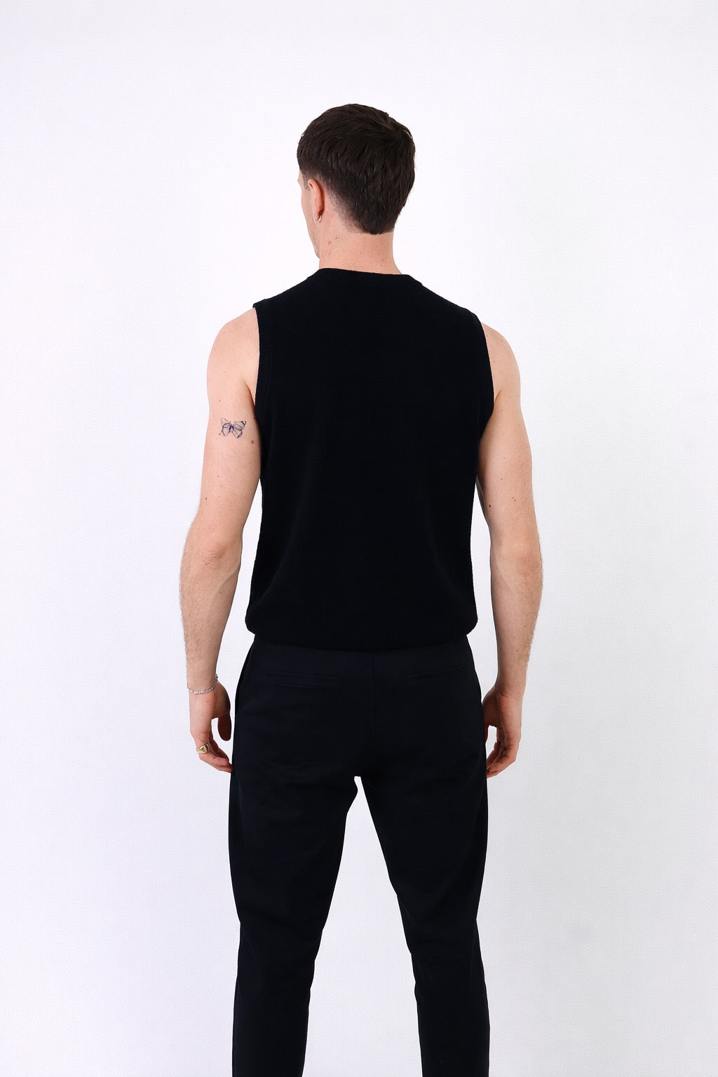 Torino | Men's Sleeveless V - Neck Vest 100% Cashmere