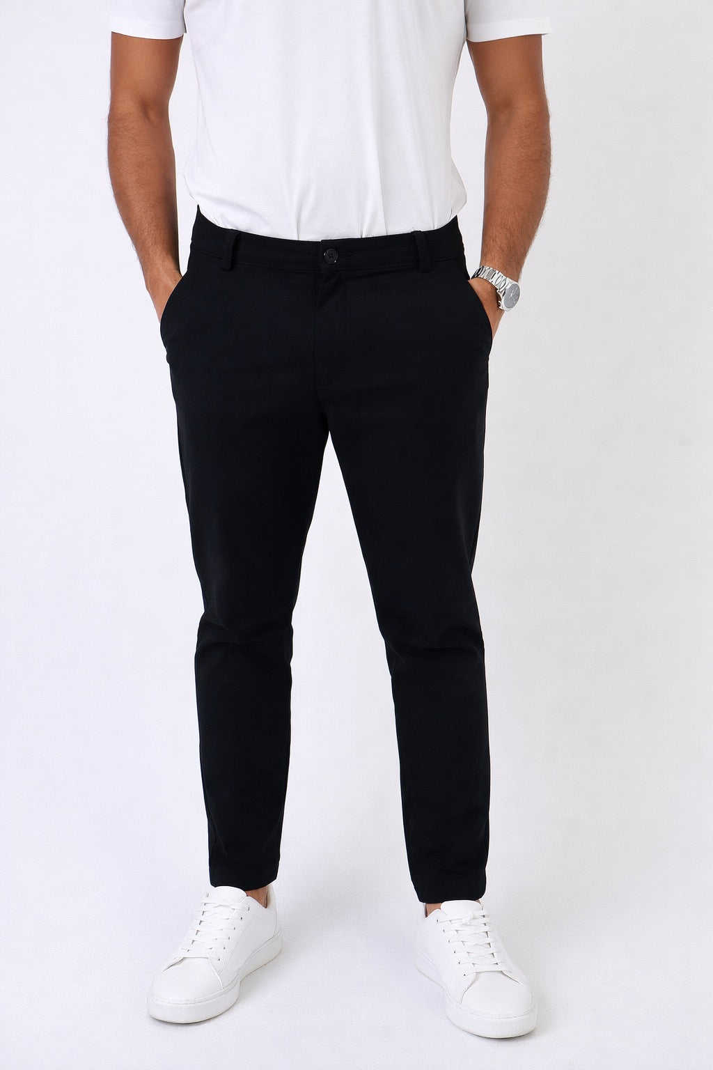 Bari | Men's Slim Fit Cotton Trousers