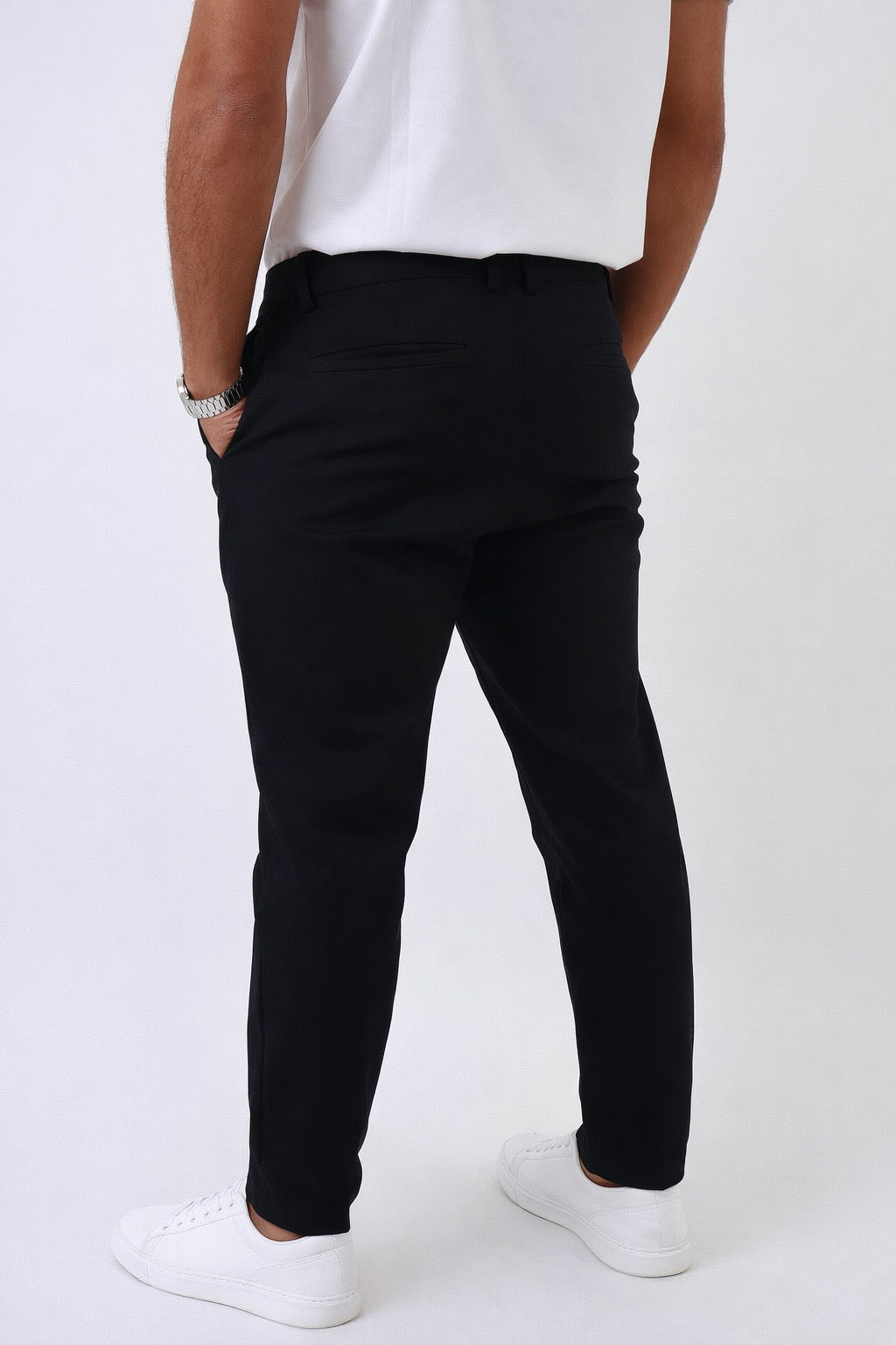 Bari | Men's Slim Fit Cotton Trousers