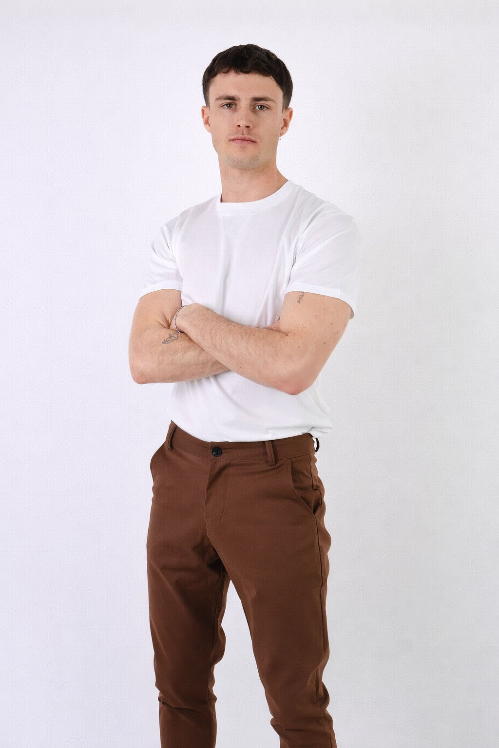 Bari | Men's Slim Fit Cotton Trousers
