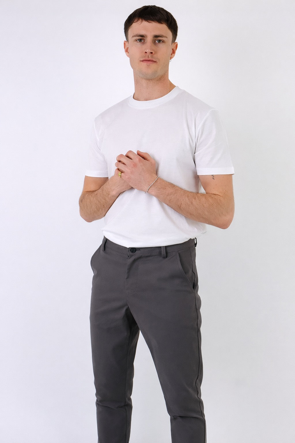 Bari | Men's Slim Fit Cotton Trousers