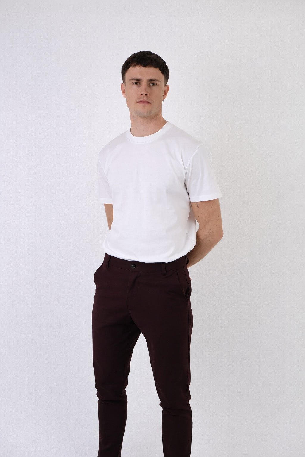 Bari | Men's Slim Fit Cotton Trousers