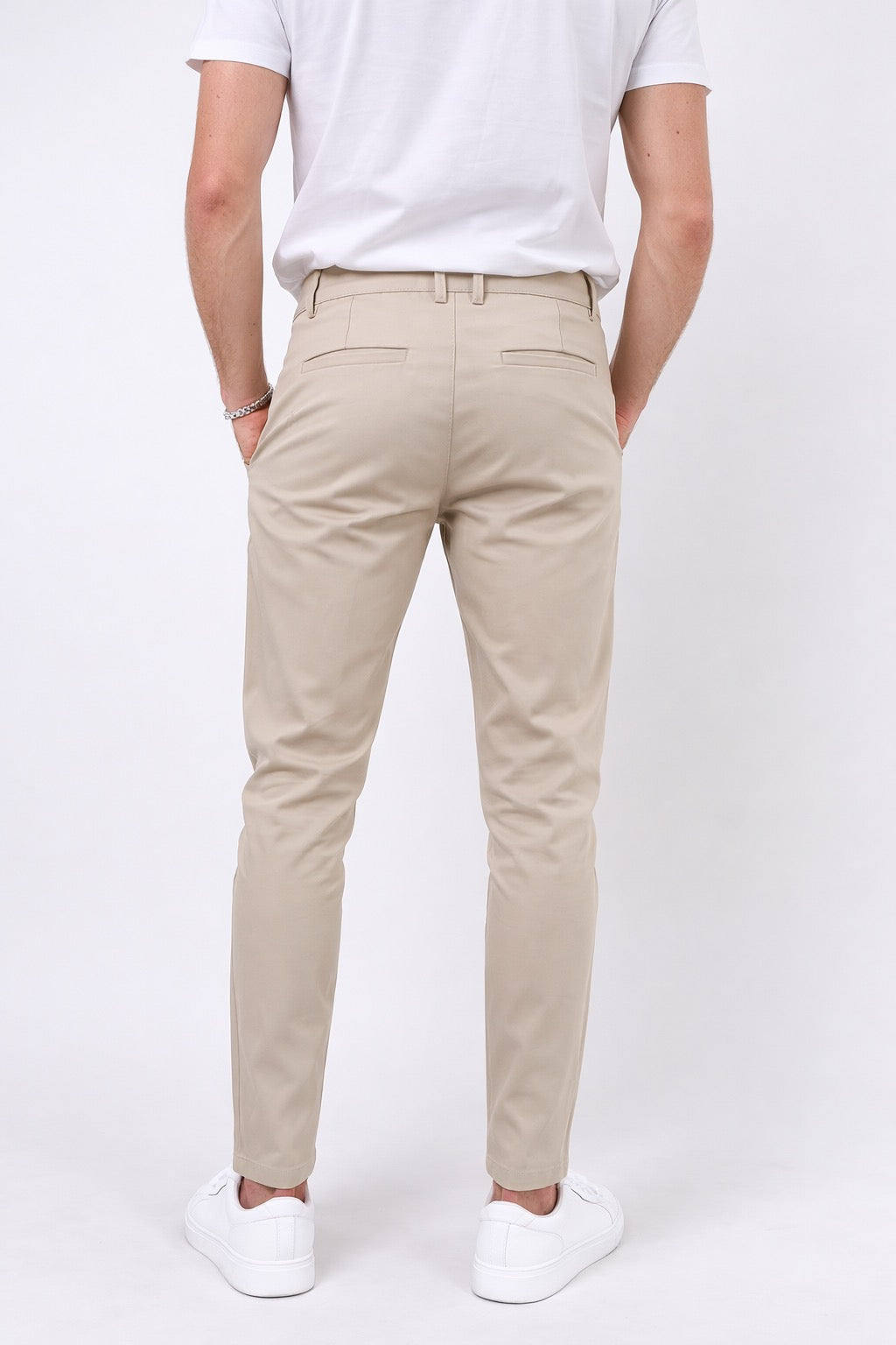 Bari | Men's Slim Fit Cotton Trousers