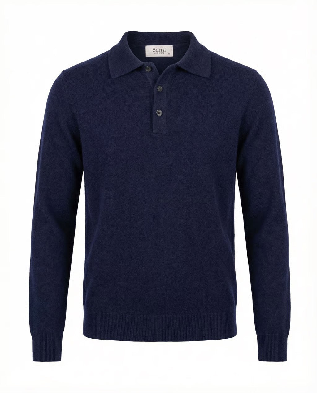 Roma | Men's 100% Cashmere Long Sleeve Polo