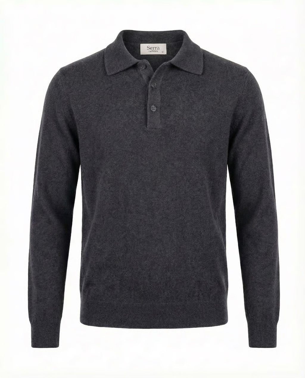 Roma | Men's 100% Cashmere Long Sleeve Polo