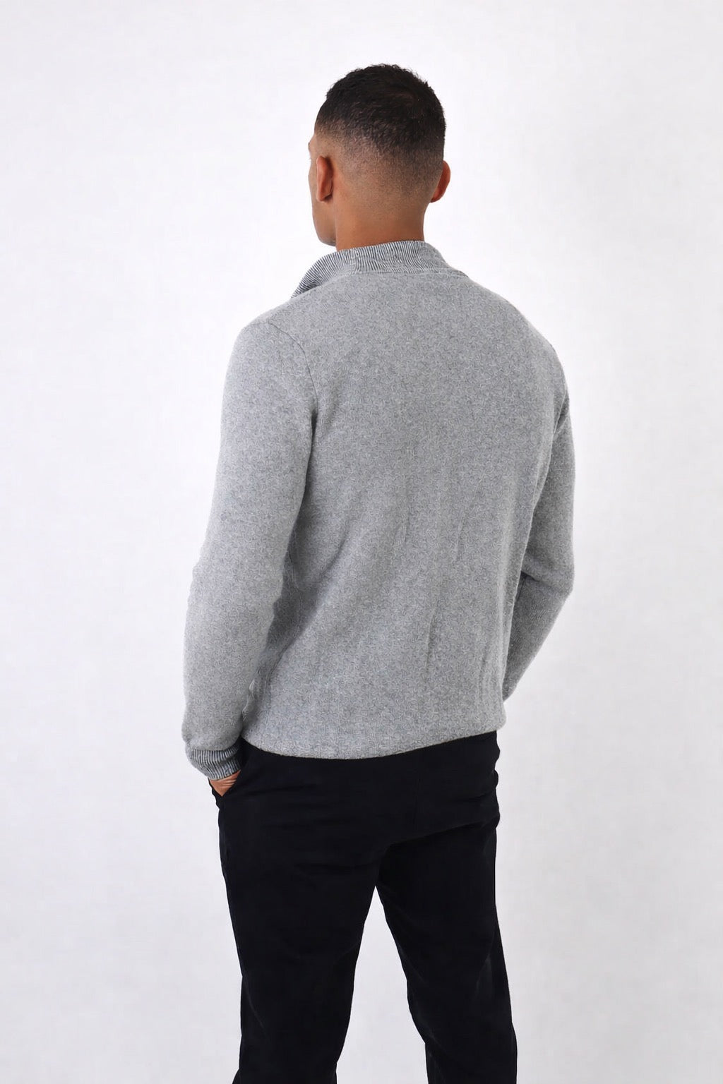 Napoli | Men's Cotton Long Sleeve Zip Cardigan