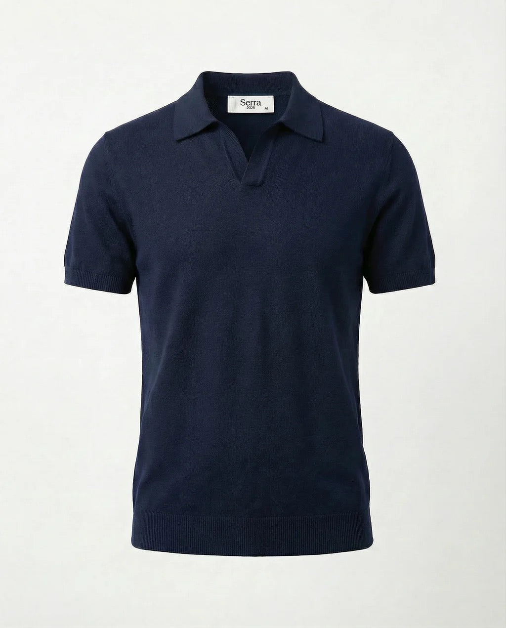 Como | Men's Buttonless Short Sleeve Lightweight Linen Polo