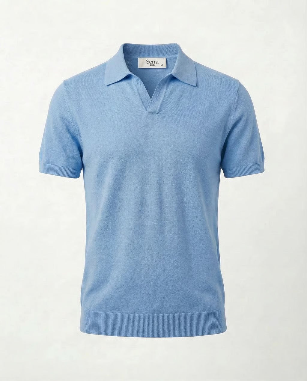 Como | Men's Buttonless Short Sleeve Lightweight Linen Polo