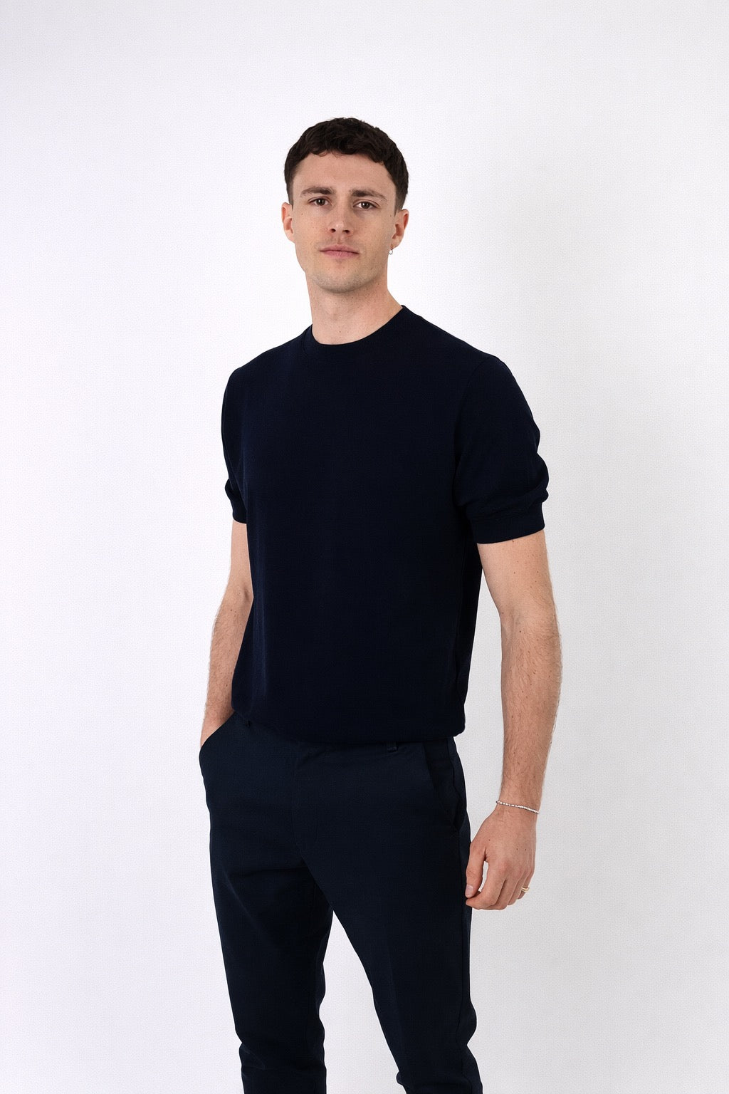 Lucca | Men's 100% Cashmere Lightweight Short Sleeve T-Shirt