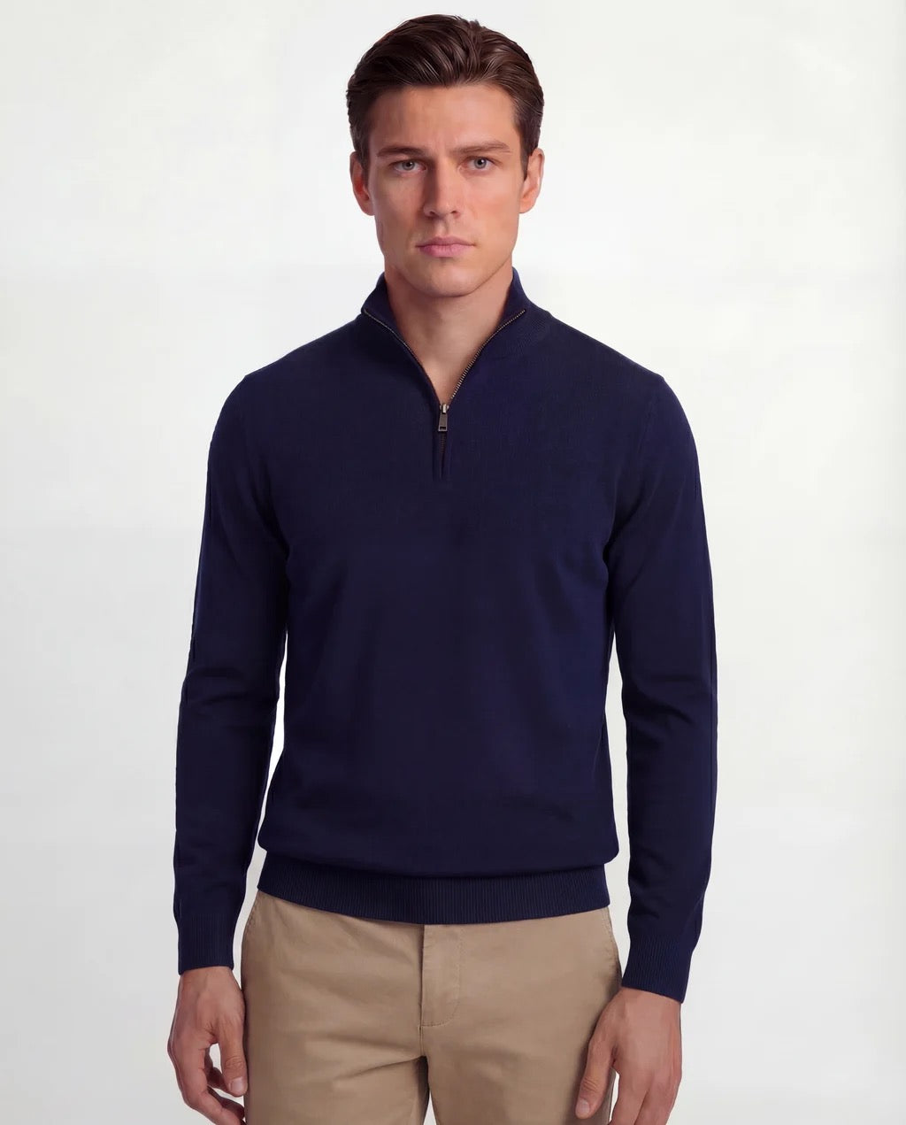Milano | Men's Quarter Zip 100% Cashmere