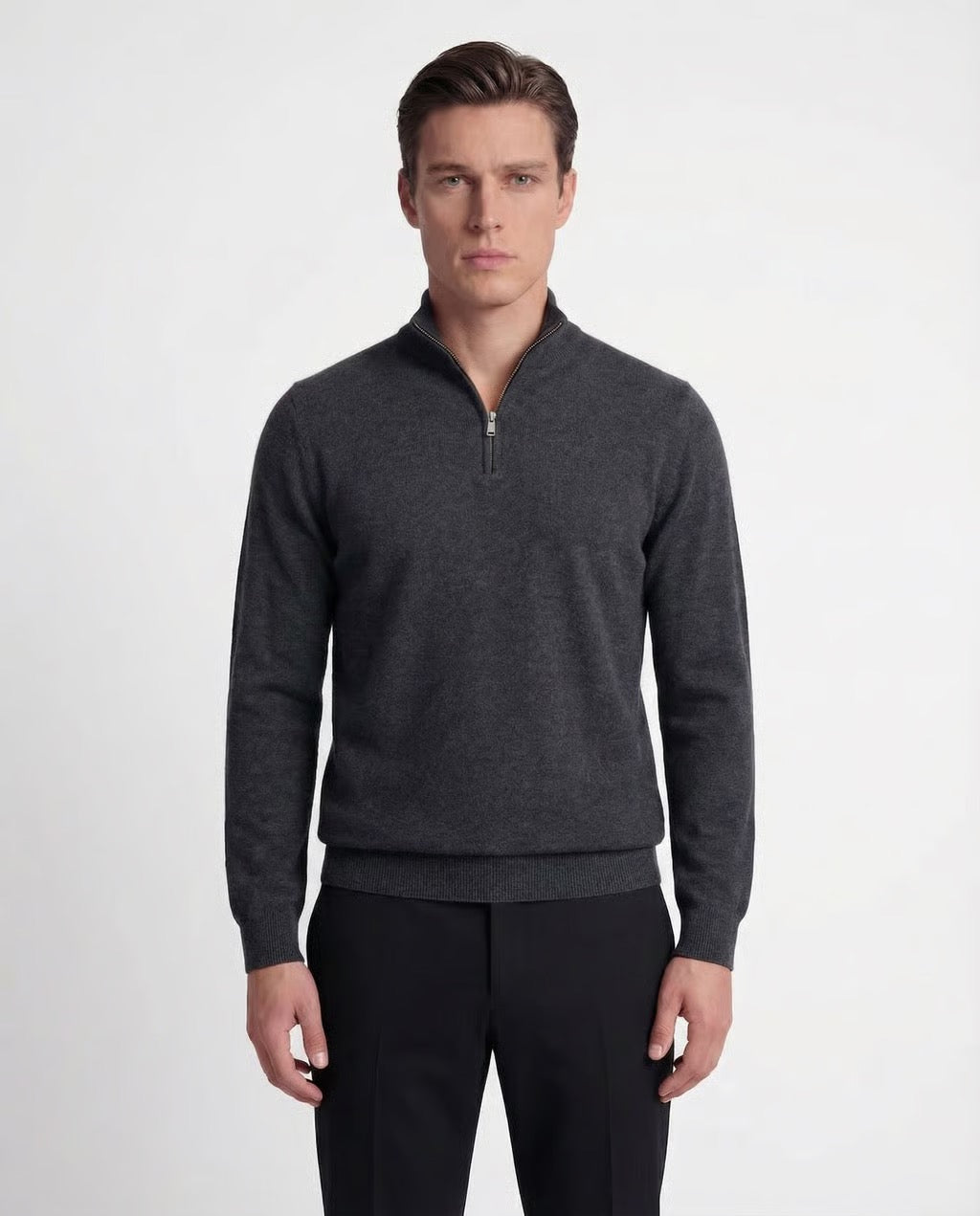 Milano | Men's Quarter Zip 100% Cashmere