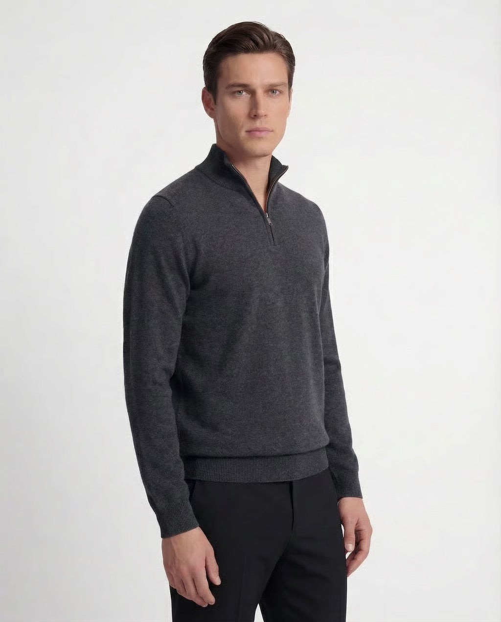 Milano | Men's Quarter Zip 100% Cashmere