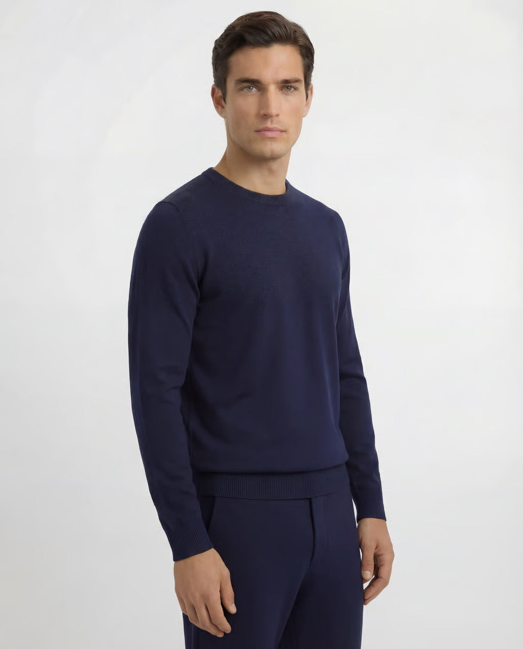 Garda | Men's 100% Cashmere Lightweight Long Sleeve Crewneck