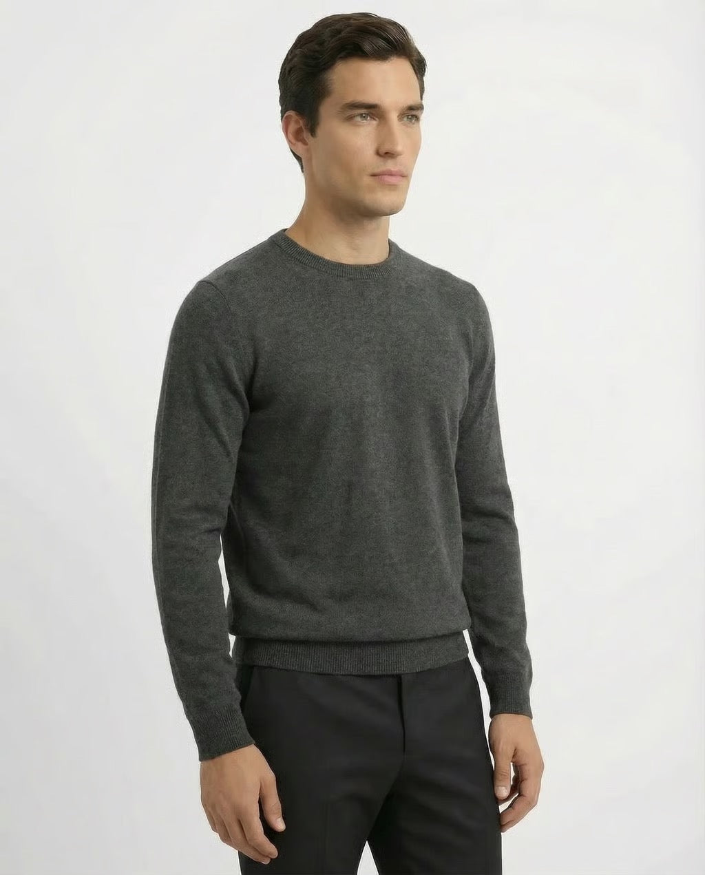 Garda | Men's 100% Cashmere Lightweight Long Sleeve Crewneck