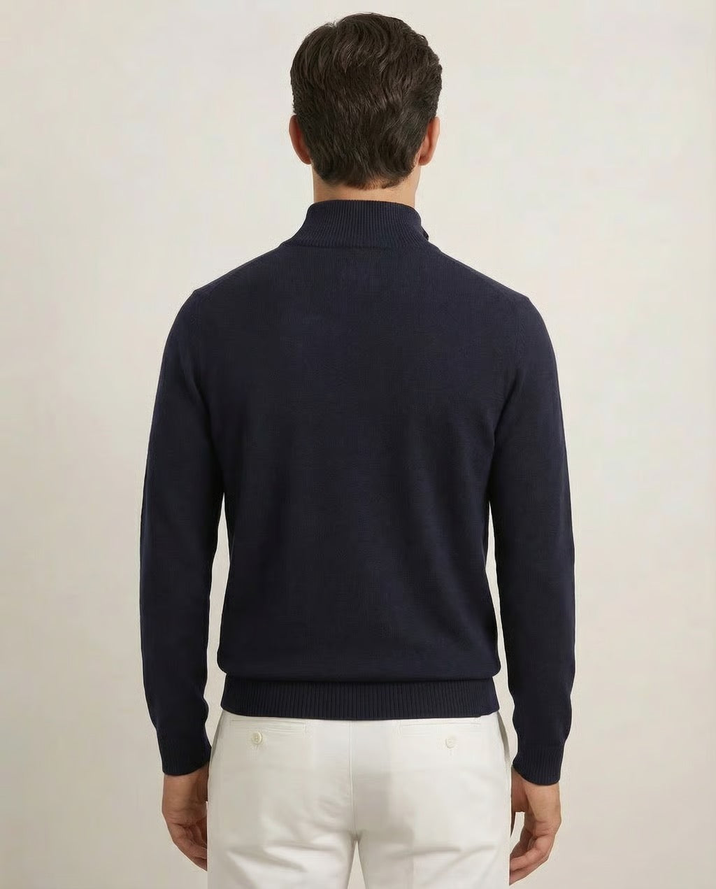 Verona | Men's Pure Merino Wool & Cashmere Spring Quarter Zip