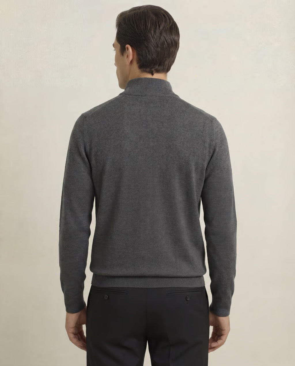 Verona | Men's Pure Merino Wool & Cashmere Spring Quarter Zip