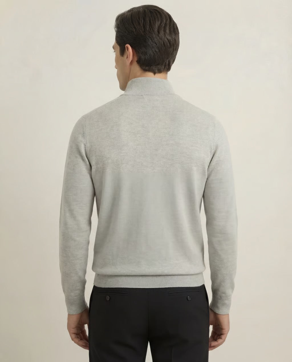 Verona | Men's Pure Merino Wool & Cashmere Spring Quarter Zip