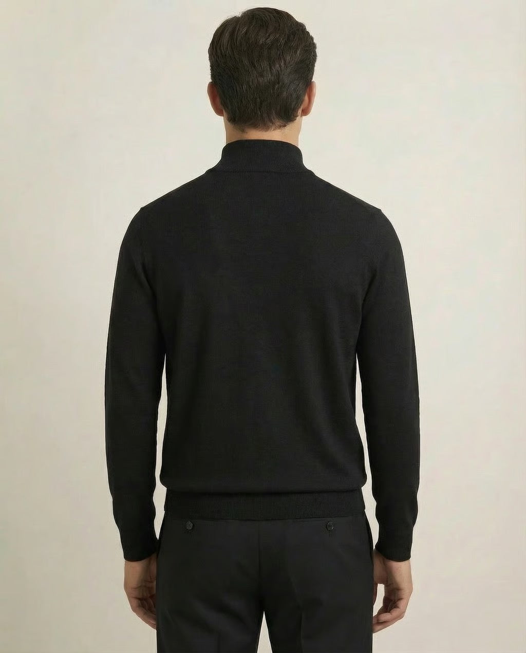 Verona | Men's Pure Merino Wool & Cashmere Spring Quarter Zip