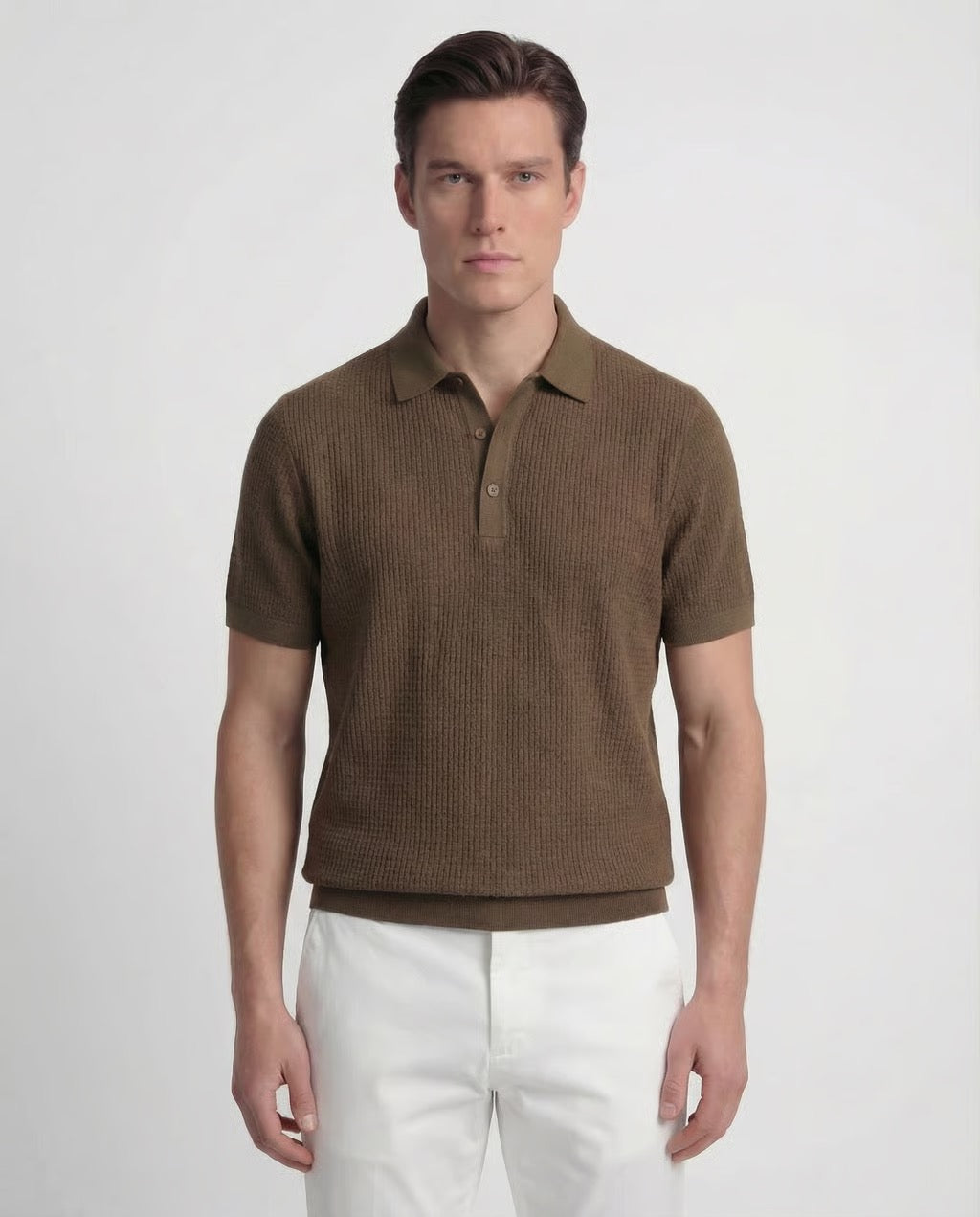 Cortona | Men’s Short Sleeve Lightweight Linen Polo