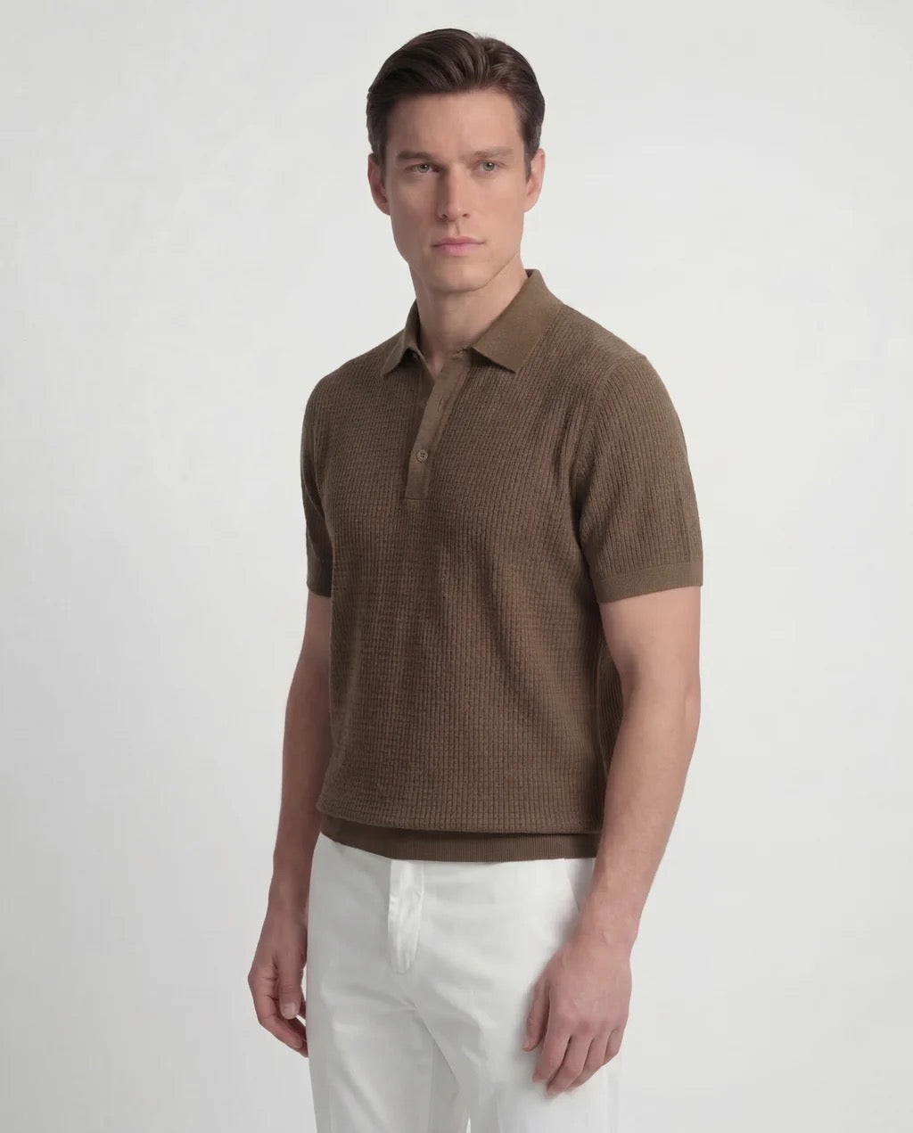 Cortona | Men’s Short Sleeve Lightweight Linen Polo