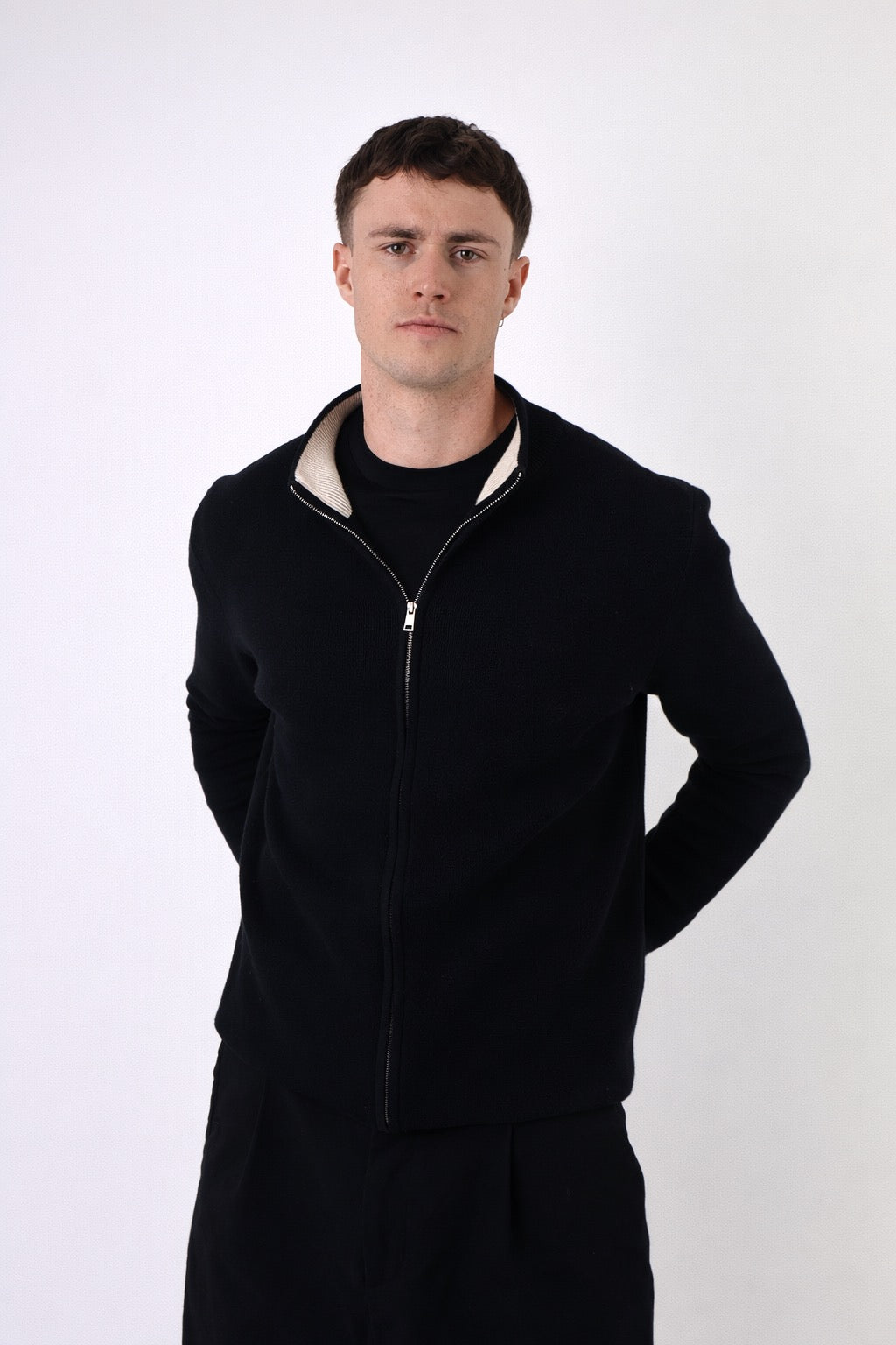 Napoli | Men's Cotton Long Sleeve Zip Cardigan
