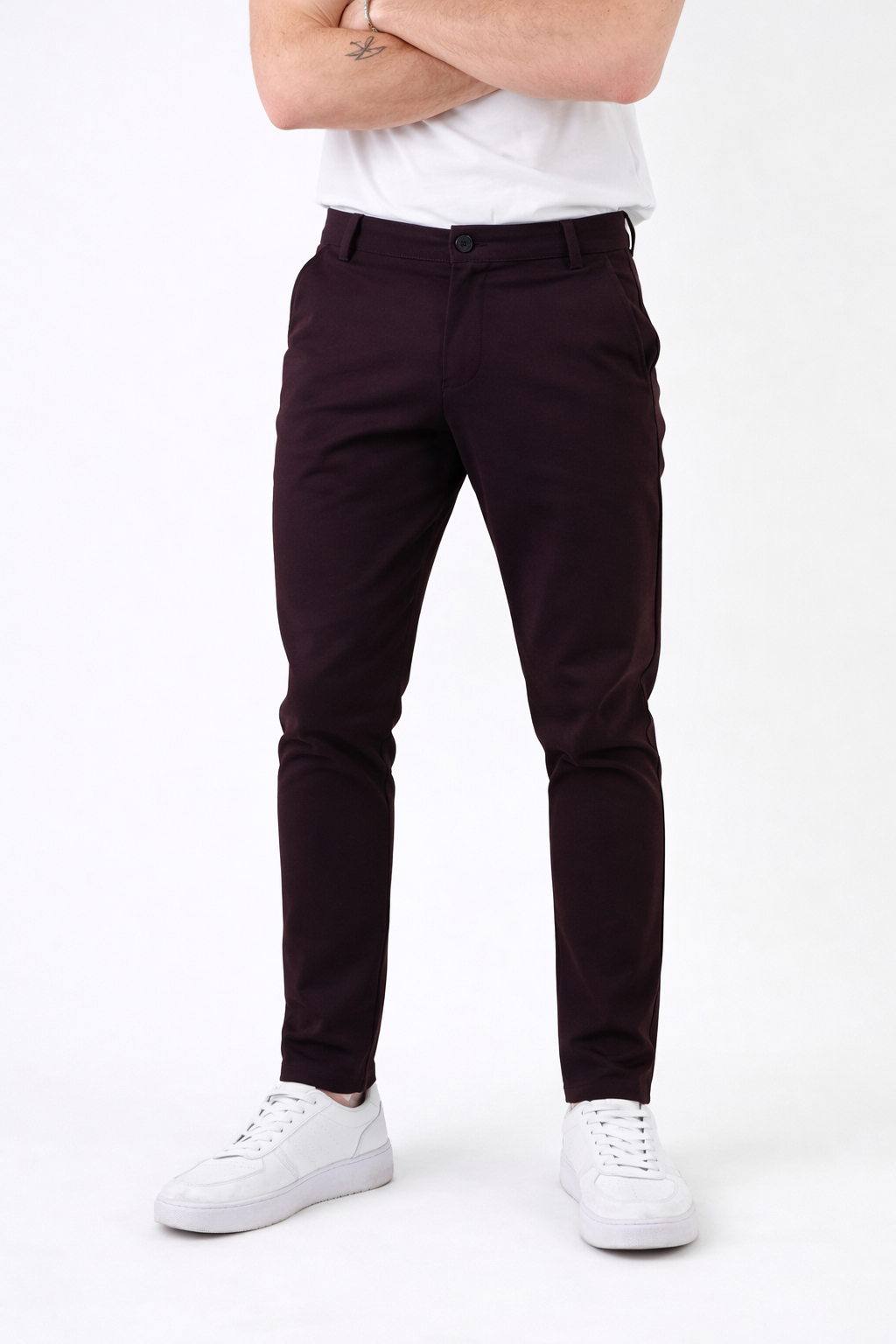 Bari | Men's Slim Fit Cotton Trousers