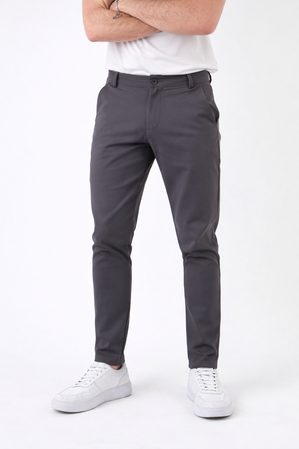 Bari | Men's Slim Fit Cotton Trousers